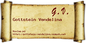 Gottstein Vendelina névjegykártya